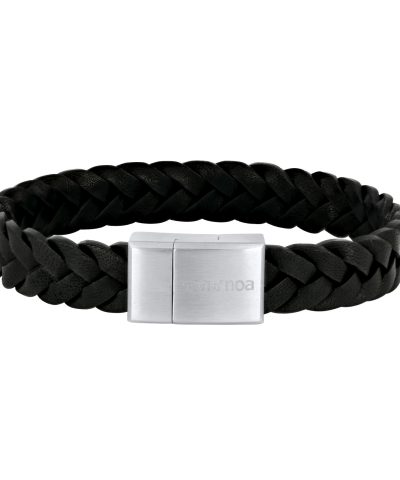 SON armbånd sort kalveskinn 23cm