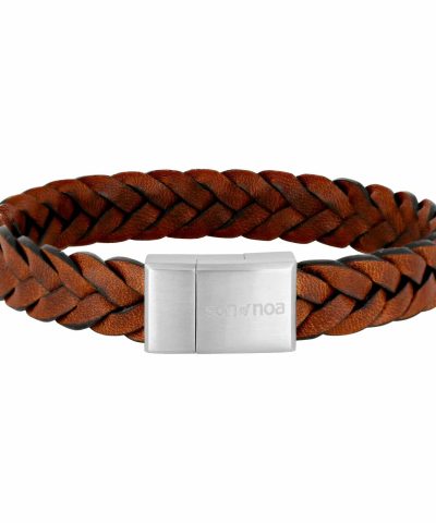 SON armbånd brun kalveskin 19cm