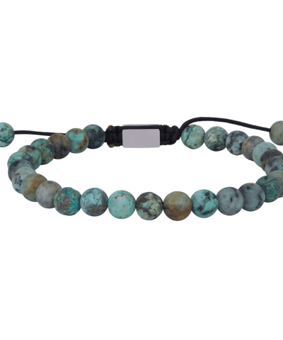 SON armbånd African Turquoise matt 19cm - 25cm