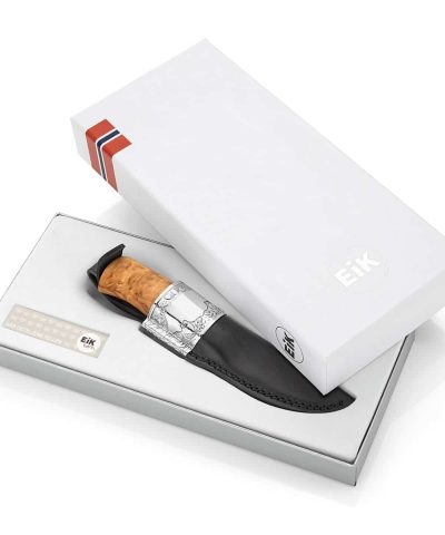 Alternative view of EIK Barn - Eventyrkniven slirekniv med sølvdekor