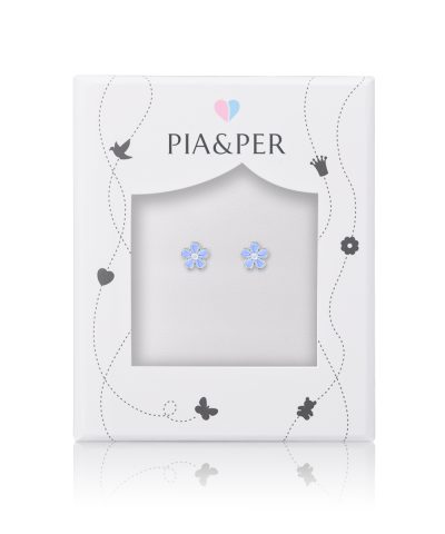 Alternative view of Pia&Per ØRESTIKK, BLOMST BLÅ