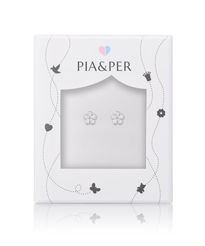 Alternative view of Pia&Per ØRESTIKK, BLOMST HVIT