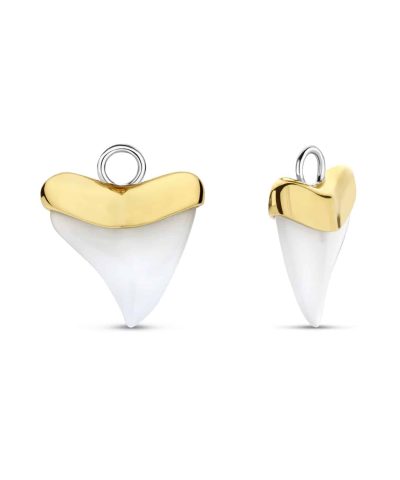 Ti Sento - Milano shark tooth earcharms 9250WM