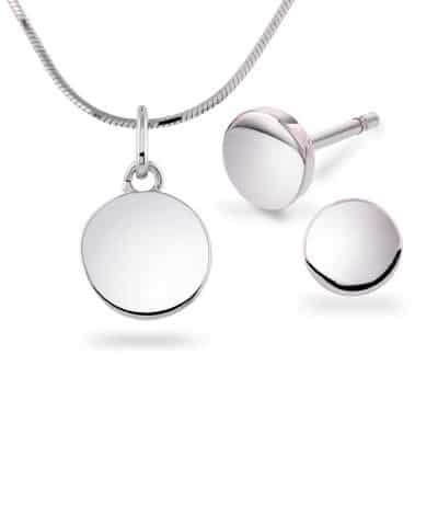 Smykkesett i sølv, plate