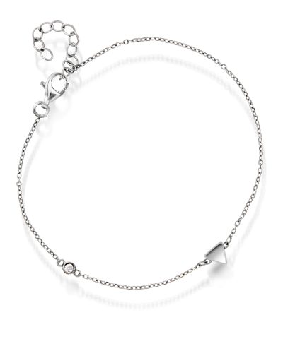 Armbånd i sølv med zirkonia