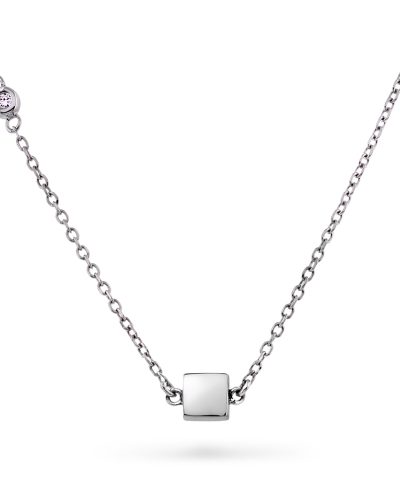 Smykke i sølv med zirkonia