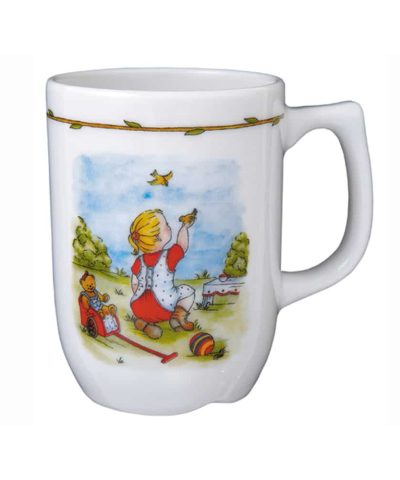 EIK Barn -Du som metter liten fugl Porselenskrus, til pike