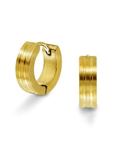 Øreringer i stål, par