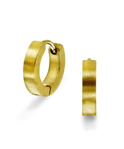 Øreringer i stål, par