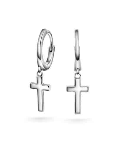 Øreringer i sølv, kors
