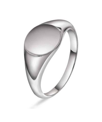 Axe ring i sølv, signetring