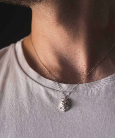 Alternative view of Varg smykke i sølv