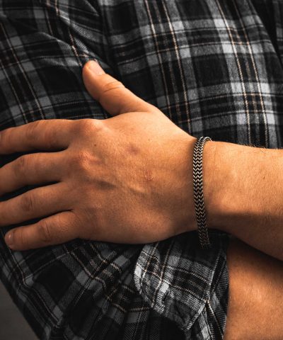 Alternative view of Lando armbånd i stål