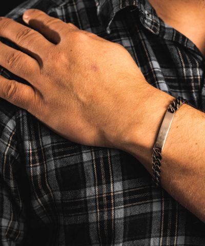 Alternative view of Will armbånd i stål, justerbart