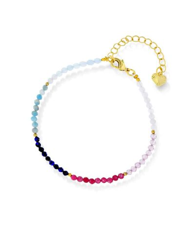 Pan Jewelry - Armbånd i Sølv m/ Fargede Stener