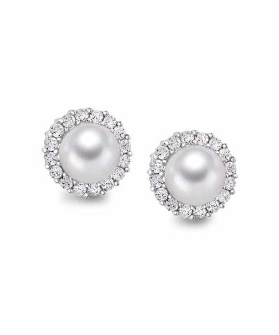 Pan Jewelry - Øredobber i Sølv m/ Ferskvannsperle