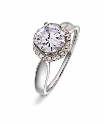 Pan Jewelry - Ring i sølv med zirkonia