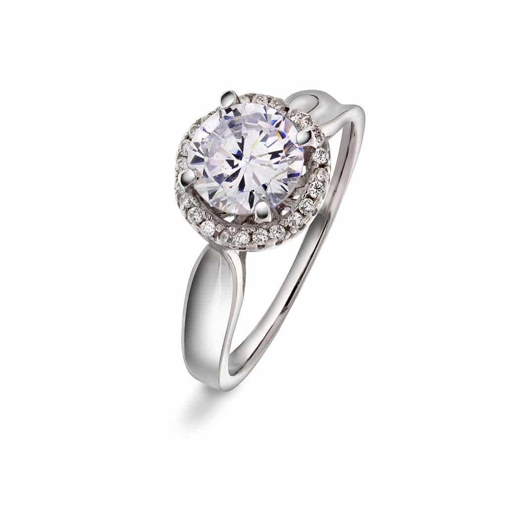 Pan Jewelry - Ring i sølv med zirkonia