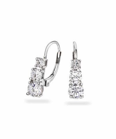 Pan Jewelry - Øredobber i sølv med zirkonia