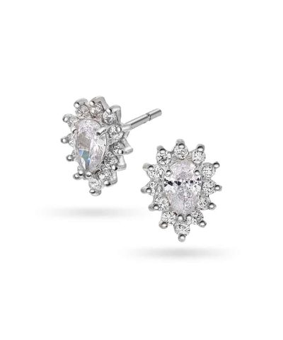 Pan Jewelry - Øredobber i sølv med zirkonia