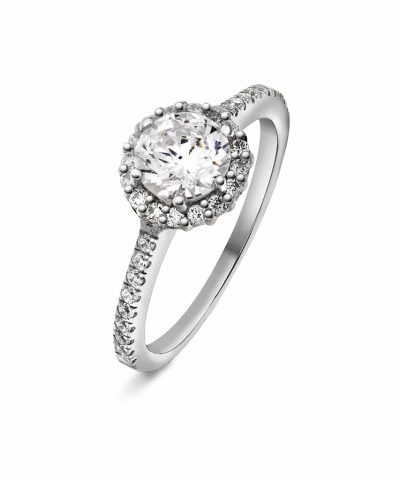 Pan Jewelry - Ring i sølv med zirkonia