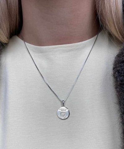 Alternative view of Smykke i sølv med zirkonia plate