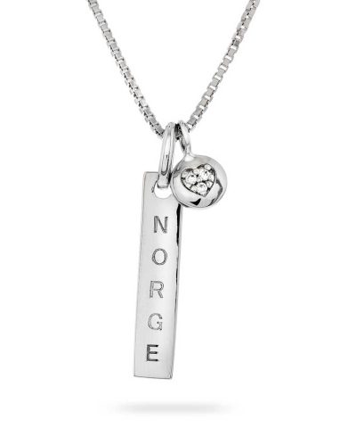 Smykke i sølv med zirkonia Norge