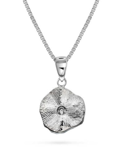 Smykke i sølv med zirkonia