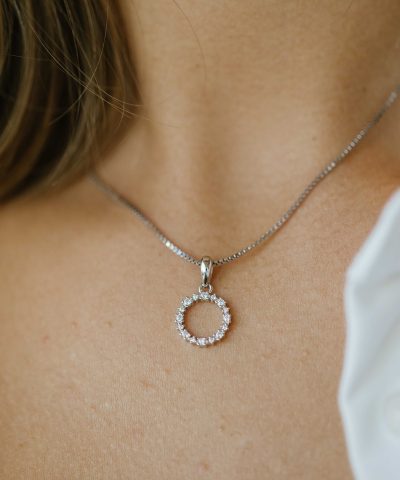 Alternative view of Pan Jewelry Smykke i sølv med zirkonia sirkel