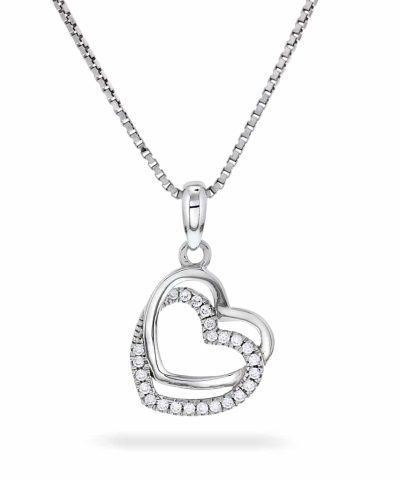 Pan Jewelry Smykke i sølv med zirkonia hjerte