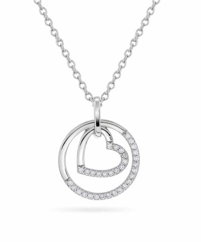 Pan Jewelry - Smykke i sølv med zirkonia hjerte