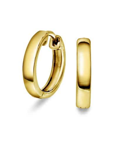 Øreringer i forgylt sølv