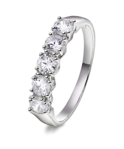 Pan Jewelry - Ring i sølv med zirkonia