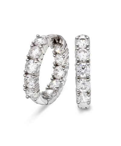 Pan Jewelry - Øreringer i sølv med zirkonia