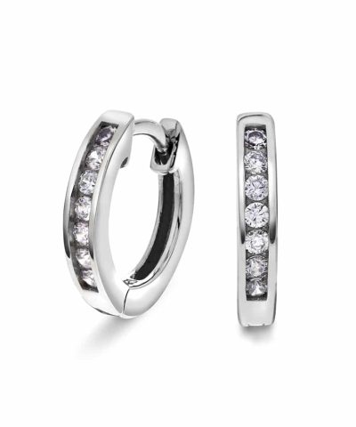 Pan Jewelry - Øreringer i sølv med zirkonia