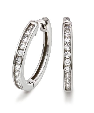 Pan Jewelry - Øreringer i sølv med zirkonia