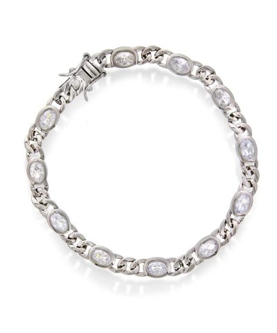 Armbånd i sølv med zirkonia