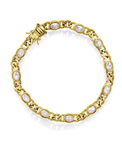 Armbånd i sølv med zirkonia