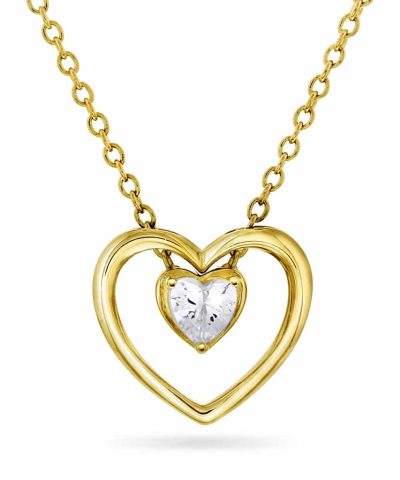 Smykke i sølv med zirkonia