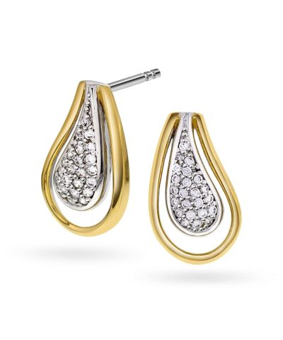 Øredobber i sølv med zirkonia