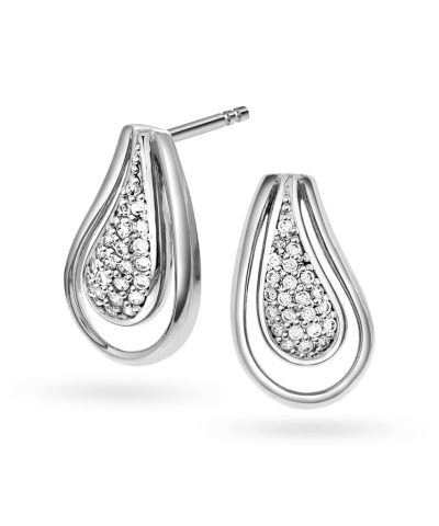 Øredobber i sølv med zirkonia