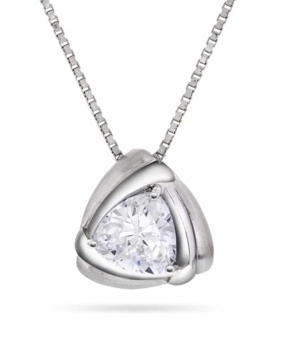 Smykke i sølv med zirkonia