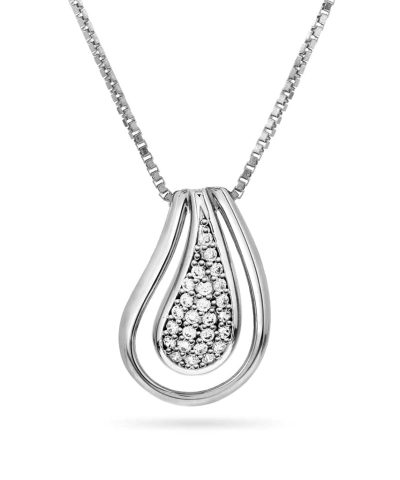 Smykke i sølv med zirkonia