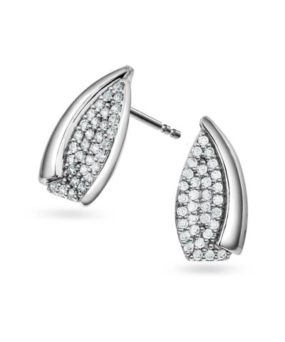 Øredobber i sølv med zirkonia