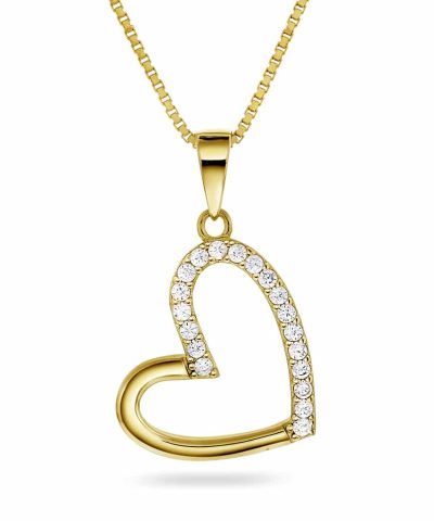 Smykke i sølv med zirkonia