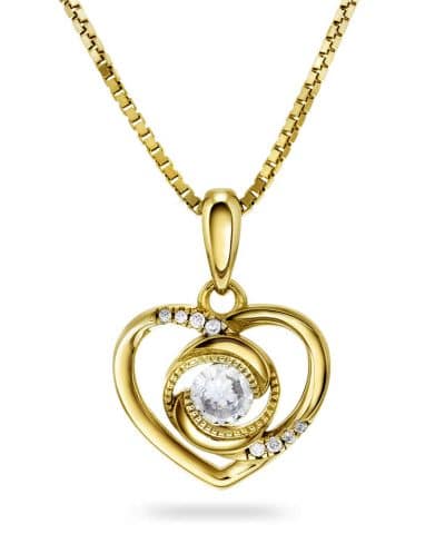 Smykke i sølv med zirkonia