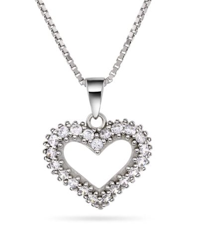 Smykke i sølv med zirkonia