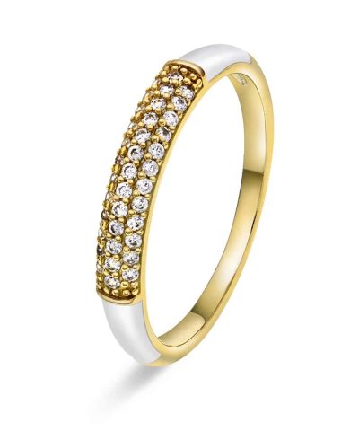 Ring i sølv med zirkonia