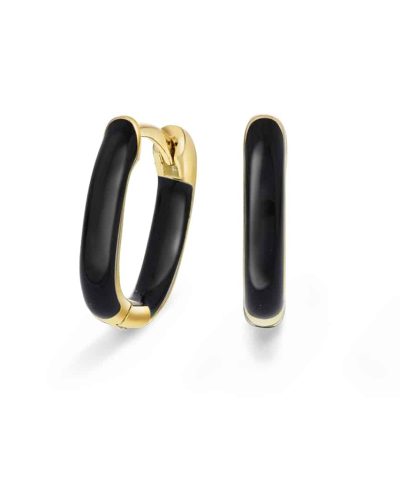 Øreringer i sølv sort