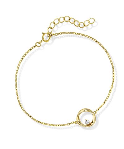 Armbånd i sølv med zirkonia